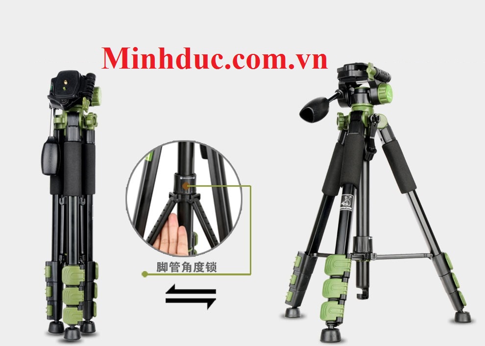 Chân máy ảnh chuyên nghiệp bieke QZSD SYS 100 (Tripod Heavy duty SYS 100)
